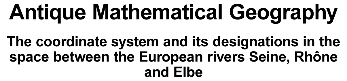 Antique Mathematical Geography