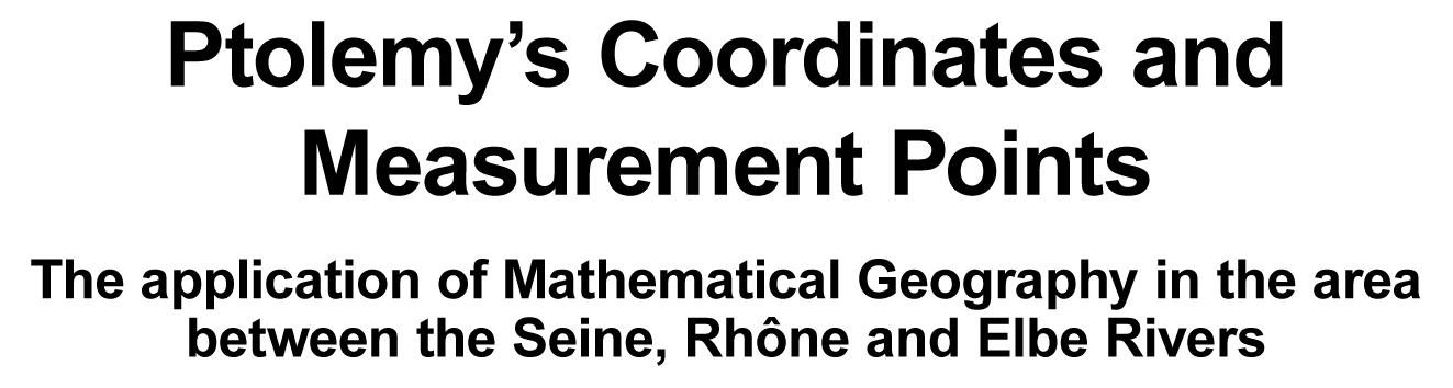 Ptolemy's Coordinates and Measurement Points